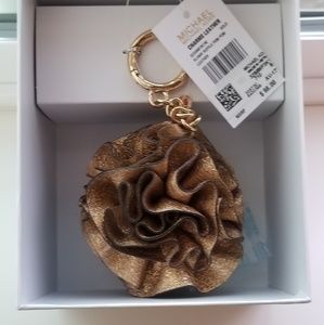 Michael Kors Bag charm pom pom leather